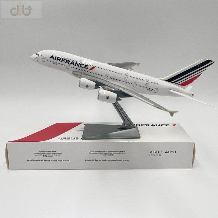 Mô hình máy bay Air France Airbus A380 47cm lắp ráp có đèn Everfly   banmohinhtinhcom