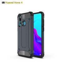 ESHOPPE เคสหรูสำหรับกรณี Luxury Case For Huawei nova 4 / Huawei Nova4 สำหรับกรณีของ เกราะไฮบริดกรณี TPU สำหรับฮาร์ดดิสก์ที่แข็งแรงทนทานสำหรับกรณีการป้องกันแบบเต็มรูปแบบ Huaweinaova4 / huaweinaova4 (2019) ฝาครอบหลังกรณี ปกหลัง "6.40 นิ้ว"