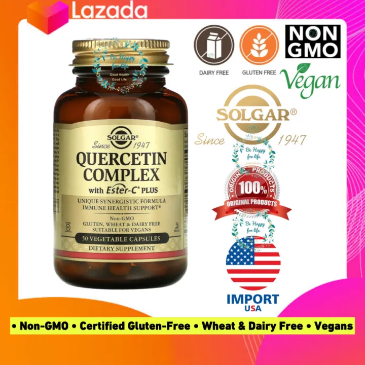 Solgar , Quercetin Complex , with Ester-C Plus , 50 Vegetable Capsules ...