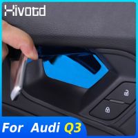 Hivotd For Audi Q3 2020 2019 Essories Inner Door Bowl Handle Cover Decoration ABS Panel Stickers Interior Mouldings Styling