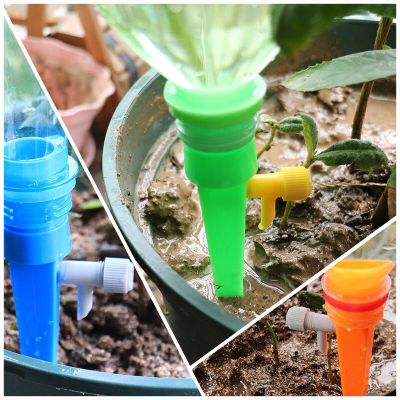 ；【‘； 5Pcs/Lot Self Watering Spikes Automatic Adjustable Drip Irrigation System Watering Devices For Plants Flower Auto Water Dripper