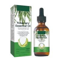 Rosemary Oil 60ml Organic Essential Oil for Hair Growth Strengthening Nourishing and All Purpose Natural Rosemary Hair Essential Oil for Beard Hair Eyebrow and Body beneficial