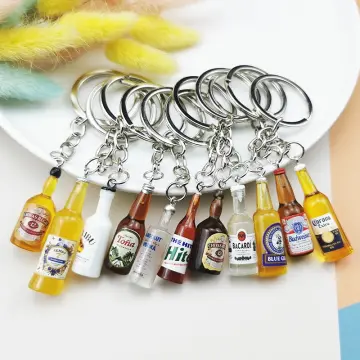 Beer hot sale bottle keychain