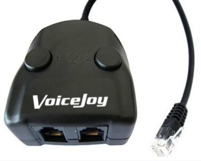 VoiceJoy RJ9ตัวแปลงหูฟัง,อะแดปเตอร์หูฟังสวิตช์ปิดเสียงและการควบคุมระดับเสียงสองตัวสำหรับลำโพงปลั๊กหูฟังโมดูลลาร์RJ9เป็นตัวแยกDual RJ9