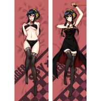 ปลอกหมอนหมอนตัวการ์ตูนคอสเพลย์ Yor Forger Dakimakura ขนาด60*180ซม. กำหนดได้เองพิมพ์ลายได้2ด้านหมอนนุ่ม C