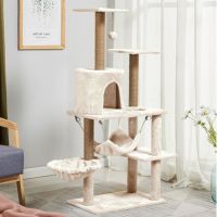 AA [สินค้าอยู่ในไทย พร้อมส่ง] ‼️คอนโดแมว เสาลับเล็บแมวได้ สูง135cm #P120 tree condo for cat ส่งฟรี