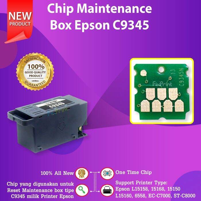 Chip Maintenance Box C9345 PXMB9 Reset Busa Pembuangan Epson L15150