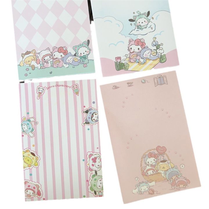 4pcs-sanrio-kuromi-sticky-note-cartoon-cute-pad-stickable-note