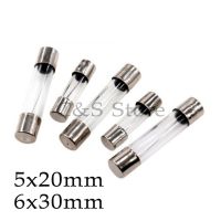 10pcs 5*20mm 6*30mm Fast Blow Glass Tube Fuses 5x20 6x30mm 250V 0.5 1 2 3 4 5 6 8 10 15 20 25 30 A AMP Fuse 5*20 6*30 Electrical Circuitry Parts