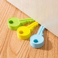 xfcbfSilicone Key Door Stop Child Safety Mute Anti-Collision Windproof Door Rear Retainer Wall Floor Protection Buffer Block Bumper