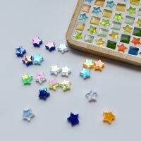 100pcs Acrylic Mosaic Tiles Mini Color Star Stones DIY Mosaic Making for Arts Crafs Creative Hobby Home Wall Decor