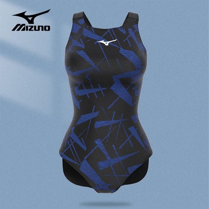 mizuno-ชุดว่ายน้ำวันพีซผู้หญิง-สระว่ายน้ำแข่งมืออาชีพสามเหลี่ยมชิ้นเดียว9308ชุดว่ายน้ำสตรีสำหรับฝึกซ้อม