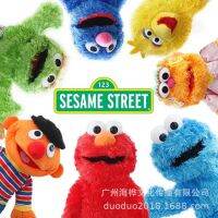 （HOT) ส่งออกไปที่ Sesame Street Public Red Monster Amolan Anzai Big Bird ถังขยะหุ่นมือสามมิติเล่นตามบทบาทของเล่นตุ๊กตา