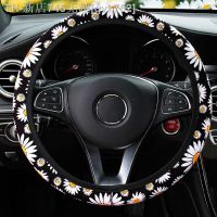 【CW】▼◑∋  37-38cm Car Steering Cover Interior Decoration Knitted Accessories
