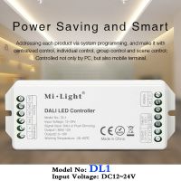 【✆New✆】 yulibu74040703 Mipoxer Dl1ตัวควบคุมไฟ Led Dali Dc12 ~ 24V สัญญาณอินพุตดาลี่หรี่แสงสัญญาณ/ลดแสงพุต12a สูงสุด; แถบที่ทำให้สว่างน้อยลงเดี่ยวสีแอลอีดี