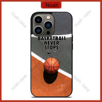 Basketball Never Stops Phone Case for iPhone 14 Pro Max / iPhone 13 Pro Max / iPhone 12 Pro Max / Samsung Galaxy Note 20 / S23 Ultra Anti-fall Protective Case Cover 873