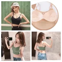 บราสายเดี่ยวปรบได้ ? Crop bra B-656?