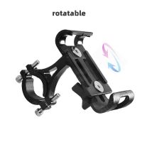 Black Rotatable Bicycle Mobile Phone Holder Anti-Slip Mount Cellphone Bracket Rotatable Support GPS Universal Motorcycle Stand Bike Accessories