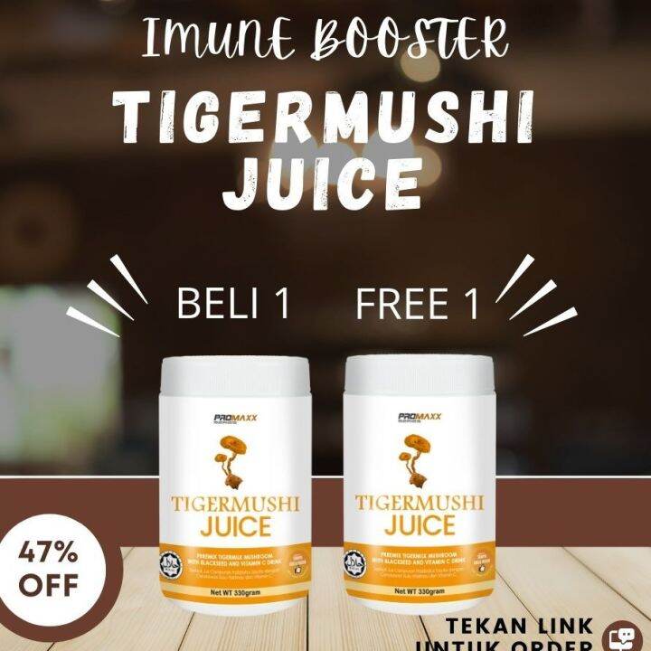 Tigermushi Juice Promaxx Series Jus Cendawan Susu Harimau Jus