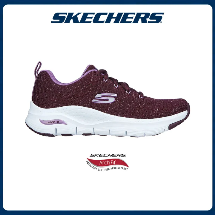 Escudero estaño Cooperación Skechers Women Sport Arch Fit Shoes - 149713-PLUM | Lazada Singapore