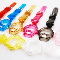 สายรัดและเคสสำหรับ Casio G-SHOCK DW-6900,DW-6600 DW-6930สายนาฬิกาข้อมือซิลิโคนใส DW-3230สำหรับ DW660 DW6900 Gshock