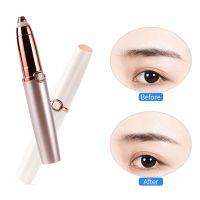 ZZOOI Waterproof Electric Eyebrow Trimmer LED light Mini Shaver Razors Pen Facial Hair Remover Painless Razor Face Depilador Epilator