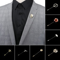 Mens Advanced Chic Brooches Mask Leaf Fower Pin Suit Shawl Lapel Pins Uxedo Corsage Hat Shirt Collar Pin Party Daily Accessory