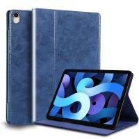 YJ สำหรับ iPad Pro Casing Tablet หนังแท้11นิ้ว Air 4 5 10.9ปกพลิกแบบอัจฉริยะป้องกัน7 8 9 10 9นิ้ว