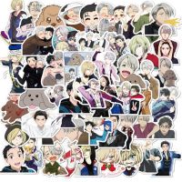 【HOT JJSGWIXLOOWEHG 541】Yuri On Ice 10/30/50ชิ้นหมวกกันน็อคสเก็ตบอร์ดลายการ์ตูนสเก็ตบอร์ดกันน้ำสติกเกอร์ไม่ยึดติดขายส่ง