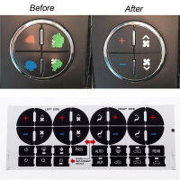 Car Radio Air Condition Button Sticker Parts AC Climate Control Button Sticker for GMC Buick Traverse Suburban Avalanche Chevy