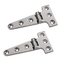 2 PCS Heavy Duty T Hinge 316 Stainless Steel Marine Grade Casting Hinge Door Hatch Hinge Boat Accessories