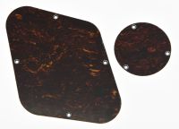 KAISH Red Tortoise LP Rear Control &amp; Switch Plate Cavity Cover For Epi LP