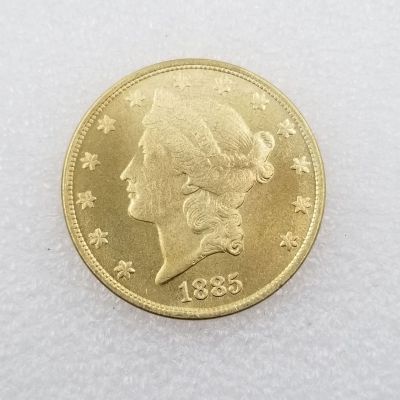 【LF】 Antique Crafts 1885 Brass Material American Gold Coin Foreign Silver Dollar Silver Round Wholesale