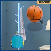 ลูกบอลที่วางลูกบอลกีฬา WDFINE ผนังเก็บของราวอุปกรณ์สำหรับบาสเก็ตบอลทรงกลม