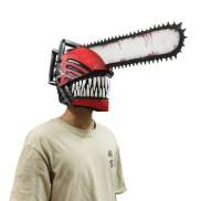 Anime Chainsaw Man Can Wear Helmet Role Saw Masks Sickle Denji Saw Cosplay