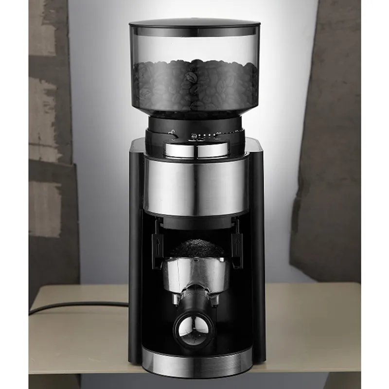 Electric Burr Coffee Grinder, Adjustable Burr Mill Coffee Bean Grinder with  18 G