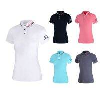 PearlyGates▣ Titleist Golf clothing womens top breathable quick-drying short-sleeved t-shirt GOLF half-sleeved sports and leisure