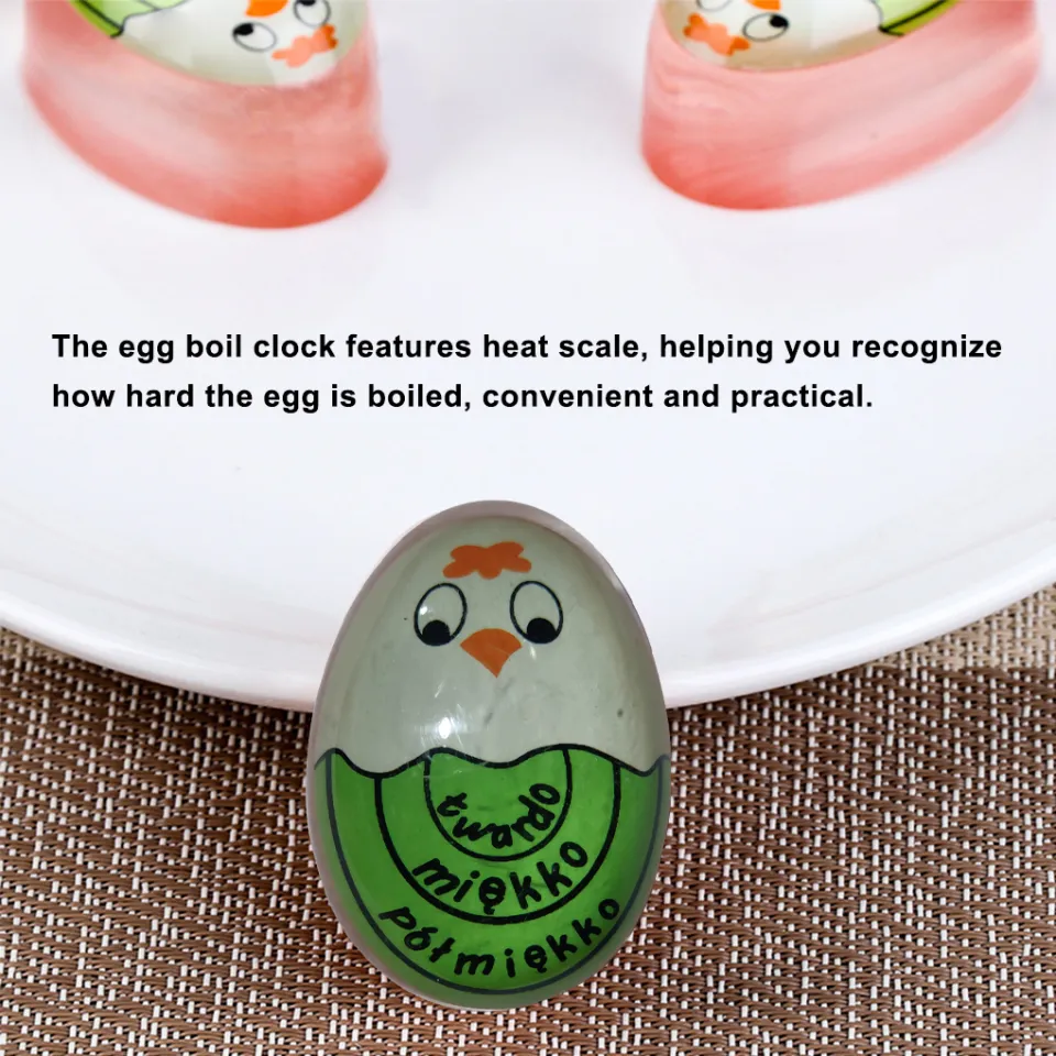Egg Timer Resin Boiled Egg Cooker Color Changing Cooking Temperature Tool