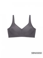 Sabina เสื้อชั้นใน Invisible Wire (ไม่มีโครง) รุ่น Fill Up Bra รหัส SBN006 สีเทาเข้ม