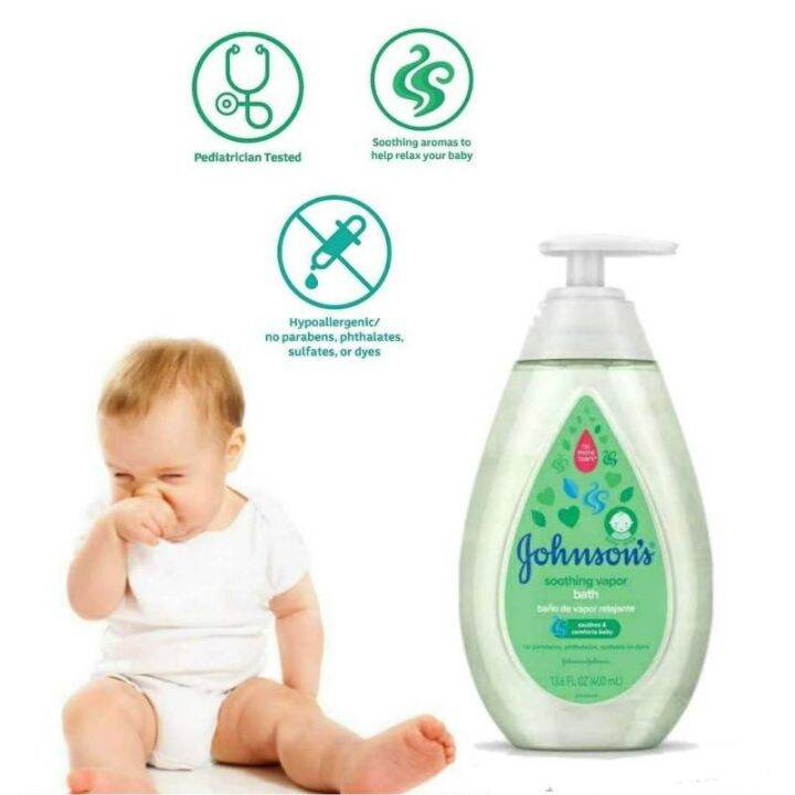 ครีมอาบน้ำเด็กจอห์นสัน บรรเทาอาการหวัด กลิ่นวิคส์ Johnson's baby