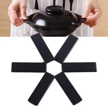 Rectangle Heat Resistant Mat Silicone Non-slip Kitchen Trivet Pot Pan  Holder Pad