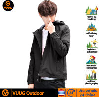 VUUG เสื้อแจ็คเก็ตกันลมกลางแจ้ง ฤดูใบไม้ผลิและฤดูใบไม้ร่วง