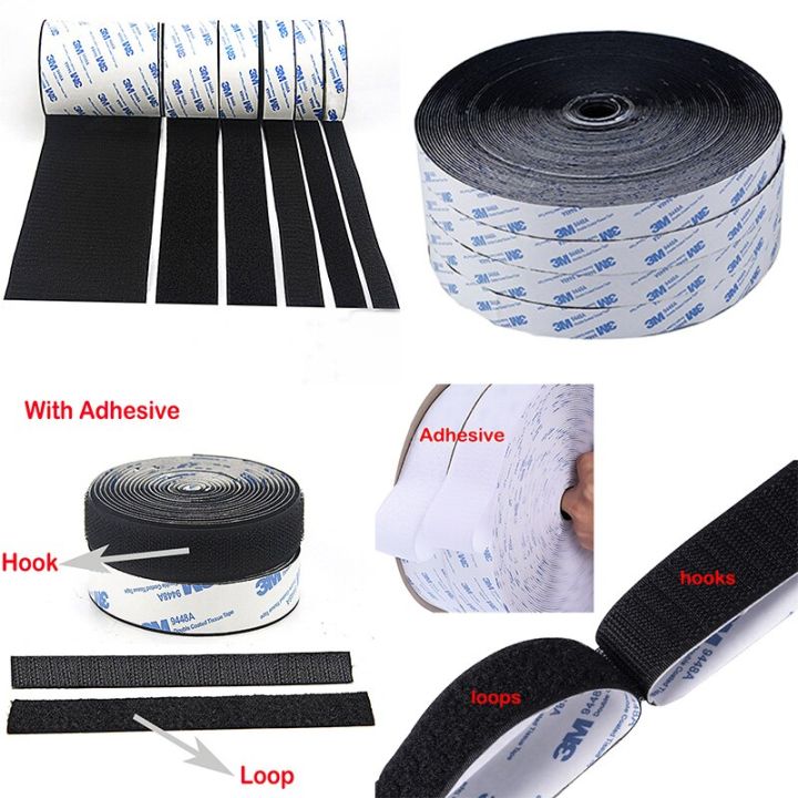1m-pair-strong-self-adhesive-fastener-hook-and-loop-tape-nylon-sticker-hook-loop-double-sided-adhesive-for-diy-16-20-30-50-100mm