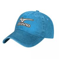 Mizuno (2) Men Women Hip-hop Caps Retro Cap Casual Simple Fashion Cowboy Baseball Cap Top Cowboy Sun Hat (Available Stock)