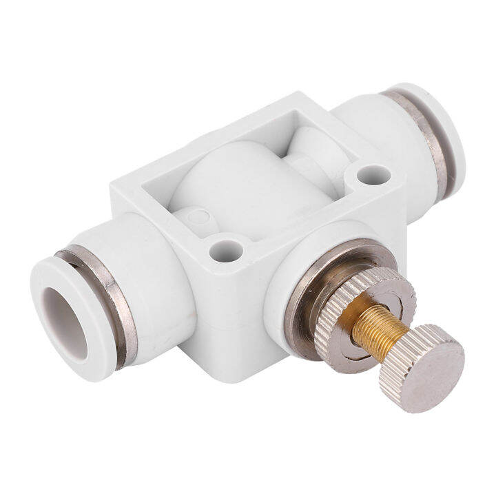 2-ชิ้นสีขาว-pneumatic-air-ตัวควบคุมความเร็ววาล์ว-quick-coupling-ขั้วต่อคันเร่ง-push-to-connect-สำหรับเครื่องมือนิวเมติก