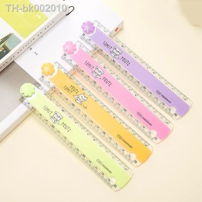 ۩ Folding Plastic Ruler For Kids Student Diy Drawing Rulers Product 30cm Cute Kawaii Candy Gift Office School Stationery Supplie