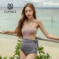 CPUNICE Korea y Song Zhiya Solid Patchwork Bandage Bikini Swimming Girl Suit for Women Swimwear Single Is Hell송 지아