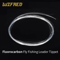 Wifreo 1pcs 9FT Fluorocarbon Fly Fishing Tapered Leader Tippet Line Trout Fly Fishing Clear Tippet Wire Size 0X-7X