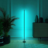 LED Modern Floor Lamp RGB Floor Light Colorful Bedroom Dining Room Atmosphere Lighting Club Home Indoor Decor Standing Lamp