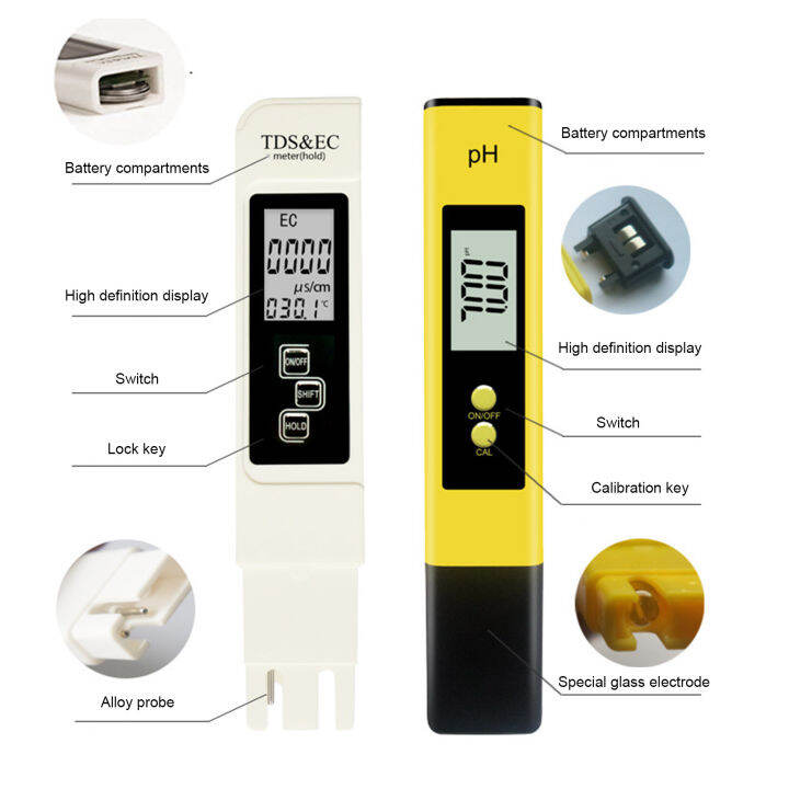 ph-เครื่องวัดค่าความเป็นกรด-ด่างตัวตรวจสอบคุณภาพน้ำ-ph-test-prod-ec-amp-tds-การนำไฟฟ้าการทดสอบคุณภาพน้ำปากกา